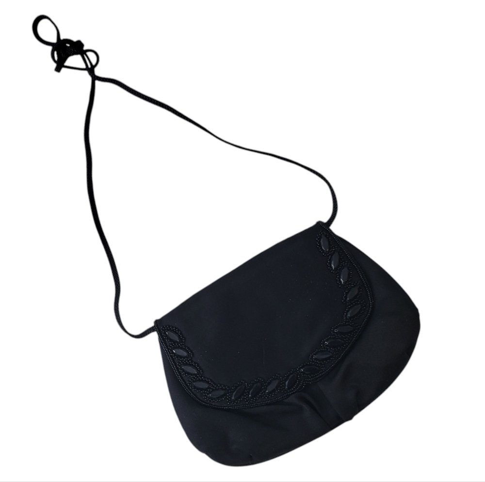 LA REGALE, LTD | Black Beaded Evening Bag